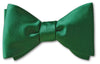 Bottle Green Satin Bow Tie