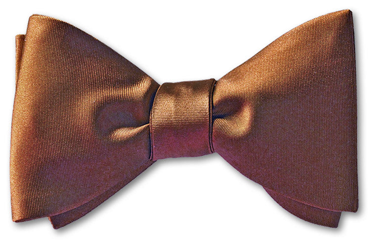 Brown Satin Pre-tied