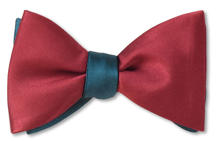 Burgundy/Peacock Satin Reversible