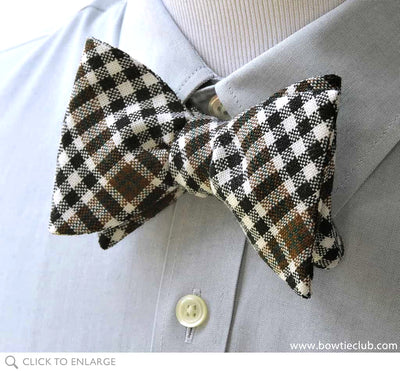 Burns Check Scottish Wool Tartan Bow Tie