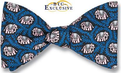 bow ties elephants blue american made