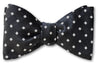 white woven diamond pattern formal bow tie
