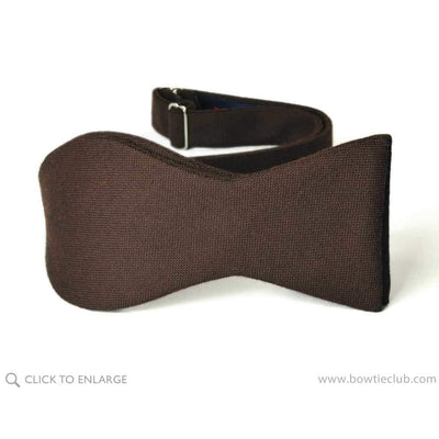 Chocolate Brown Wool Bow Tie