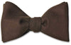 Chocolate Brown Wool Bow Tie