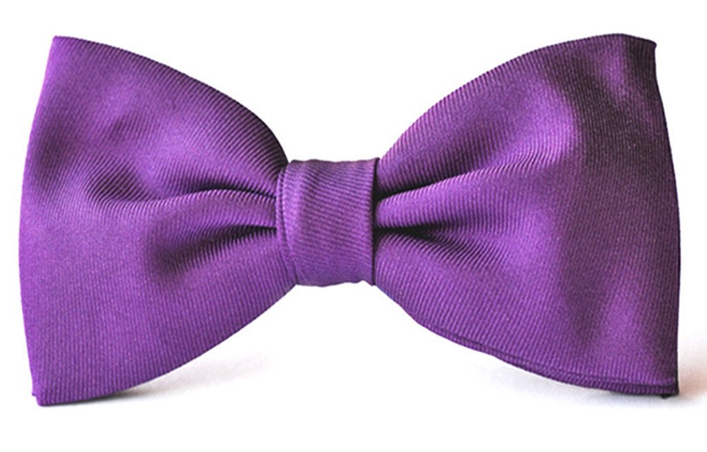 Violet purple adult clip-on bow ties