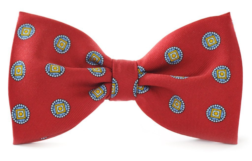 Red Clip-on Bow Ties American Made