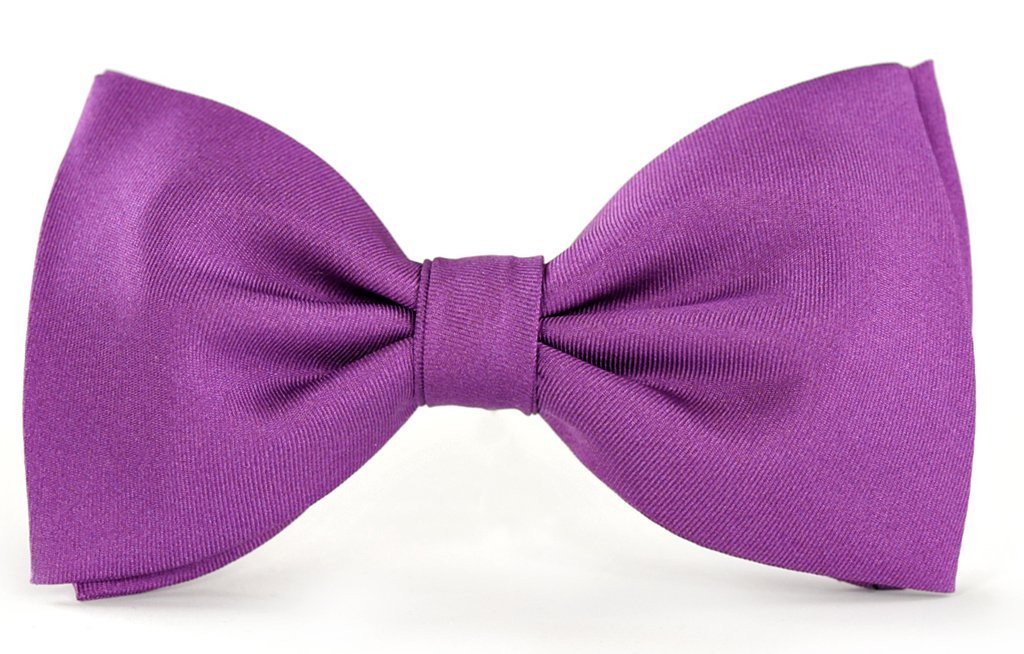 Purple Clip-on Bow Ties