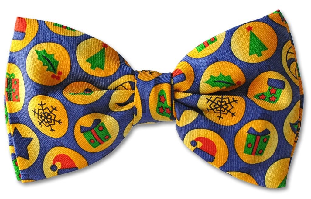 Christmas stockings ornaments Clip-on Bow Tie