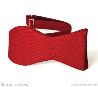 Crimson Wool Bow Ties
