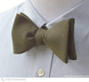 Deep Olive Green Wool Bow