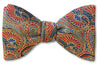 red paisley mens bow tie