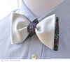 reversible bow tie on shirt