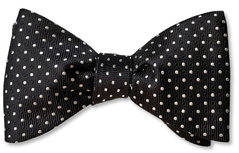 Ebony bow tie perfect for Weddings or any formal event where black tie is required.