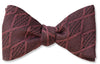 Exton Textured Woven English Maroon Silk Men's pre-tied Bow Tie