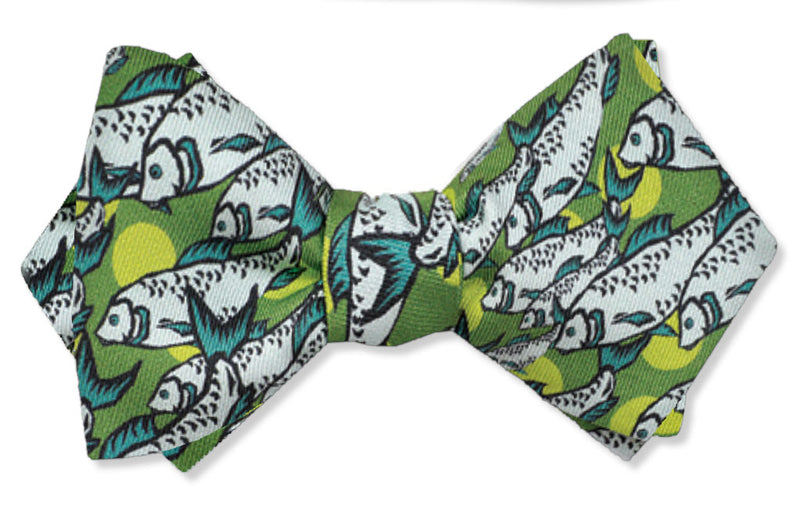 Fish Tales Diamond Point Self-tie