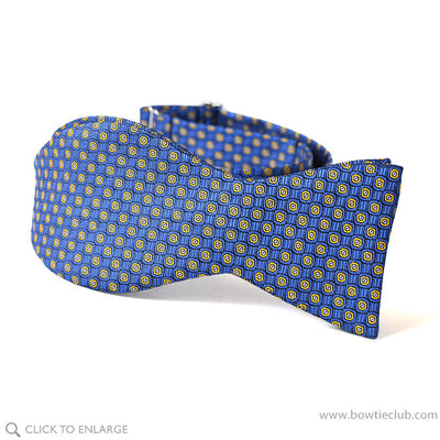 Tie Your Own Flexen Blue Woven Bow Tie