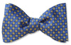 Flexen Pass Blue Woven Bow Tie already tied