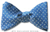 Blue Floret Bow Tie Pre-tied