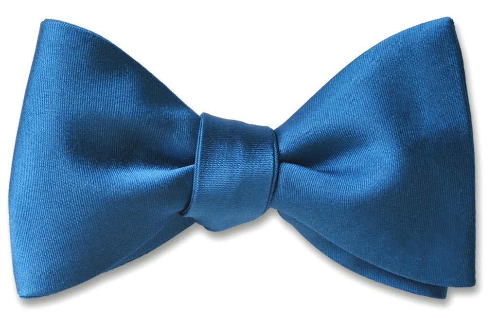 French Blue Satin Pre-tied