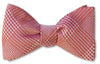 pretied bow tie in red glen plaid woven silk