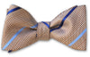 Brown Glen Plaid Silk Bow Tie