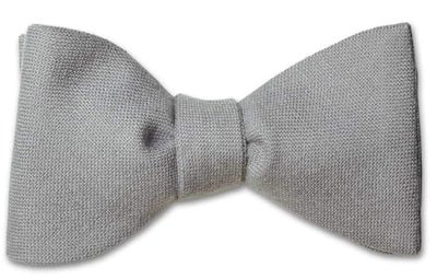 Grey Wool Bow Tie