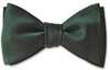 Hunter Green Formal Wedding Silk Solid Bow Tie