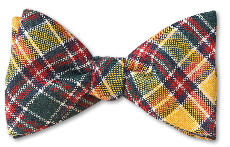 Jacobite Modern Authentic Scottish Wool Tartan Bow Tie