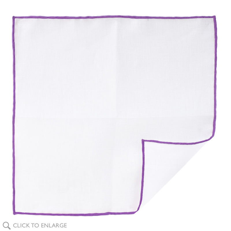 Linen Violet Pocket Square
