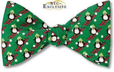 bow ties christmas holiday penguin ski american made