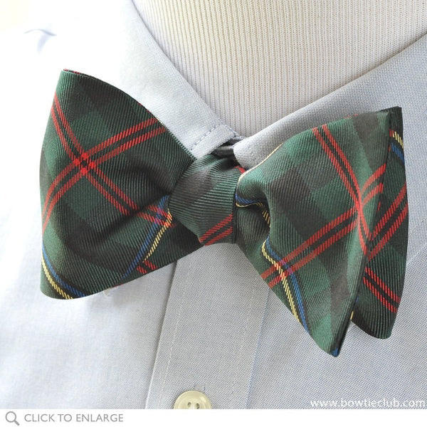 Shaw Green Modern Tartan Bow Tie main image 1