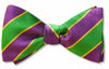 Pretied Mardi Gras Stripe Bow Tie