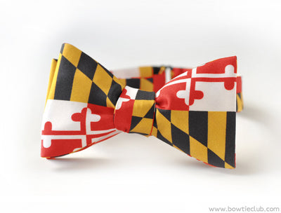 Maryland State Flag Pre-Tied Bow Tie and Preakness Stakes Pre-Tied Bow Tie