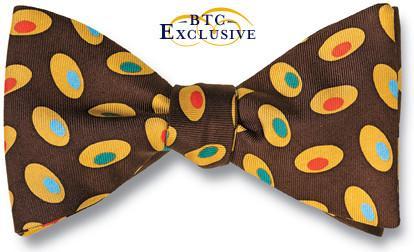 brown bow tie
