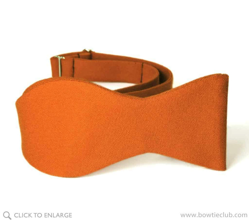 Orange Wool Bow Tie