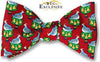 Twelve Days Of Christmas Partridge in A  pear Tree bow tie in red
