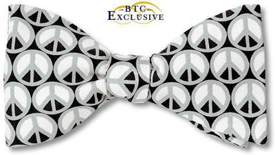 Peace Sign bow tie