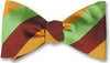bow ties american made lime green burgundy stripes