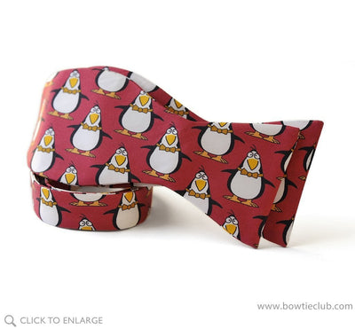 self tie penguin bow tie
