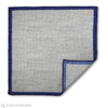 gray wool two tone pocket square
