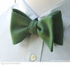 Pine Green Wool Bow Tie
