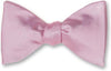Light Pink Formal Wedding Solid Satin Bow Tie