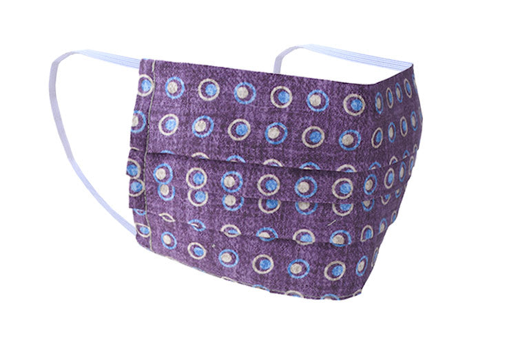 Purple Orbit Cotton Mask