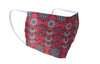 Red Starburst Comfortable Pleated Cloth Face Mask