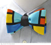 Rothko color block bow tie on shirt