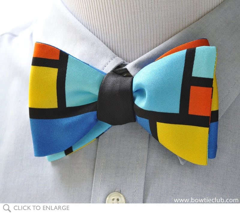 Rothko Color Block pretied bow tie