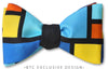 Rothko Color Block pretied bow tie