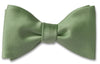 Sage Satin Bow Tie