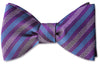 Purple Stripe Pre-tied bow tie