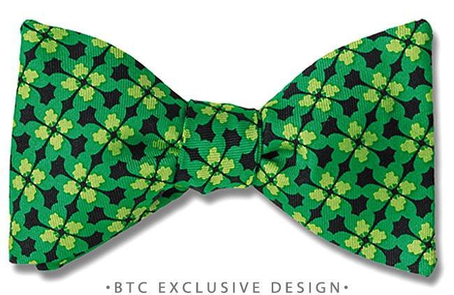 St Patrick's Day Clover American Made Bow Tie | Shamrock